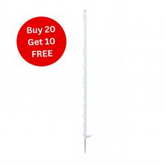White Electric Fence Posts (x20 + 10 FREE) image