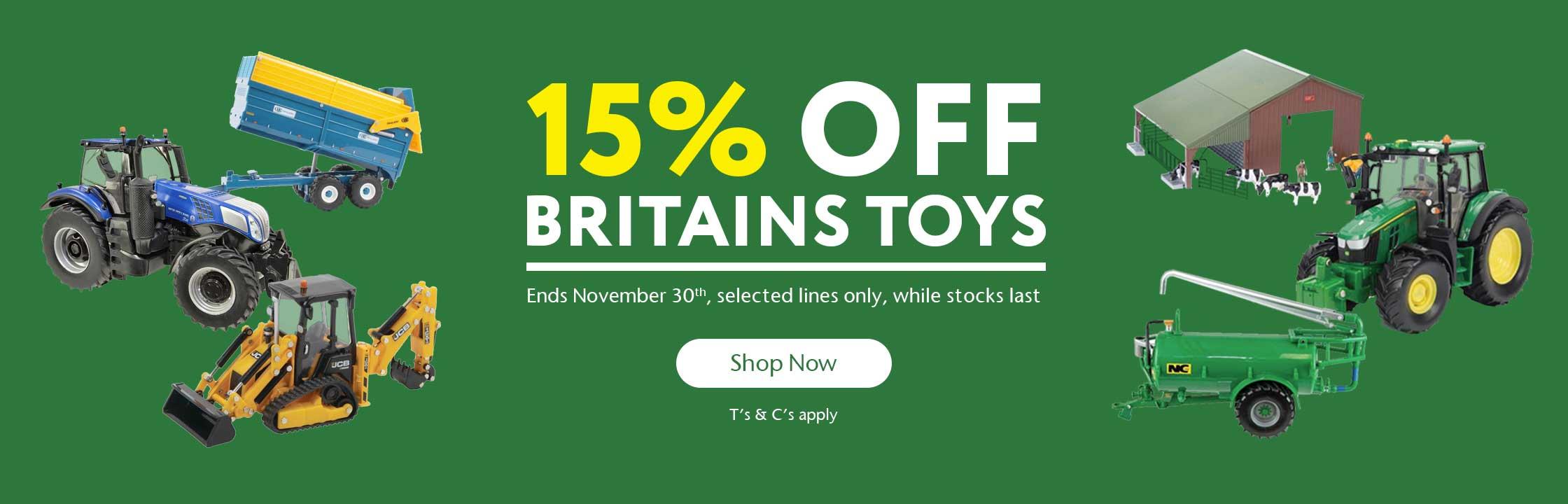 15% OFF Britains Toys