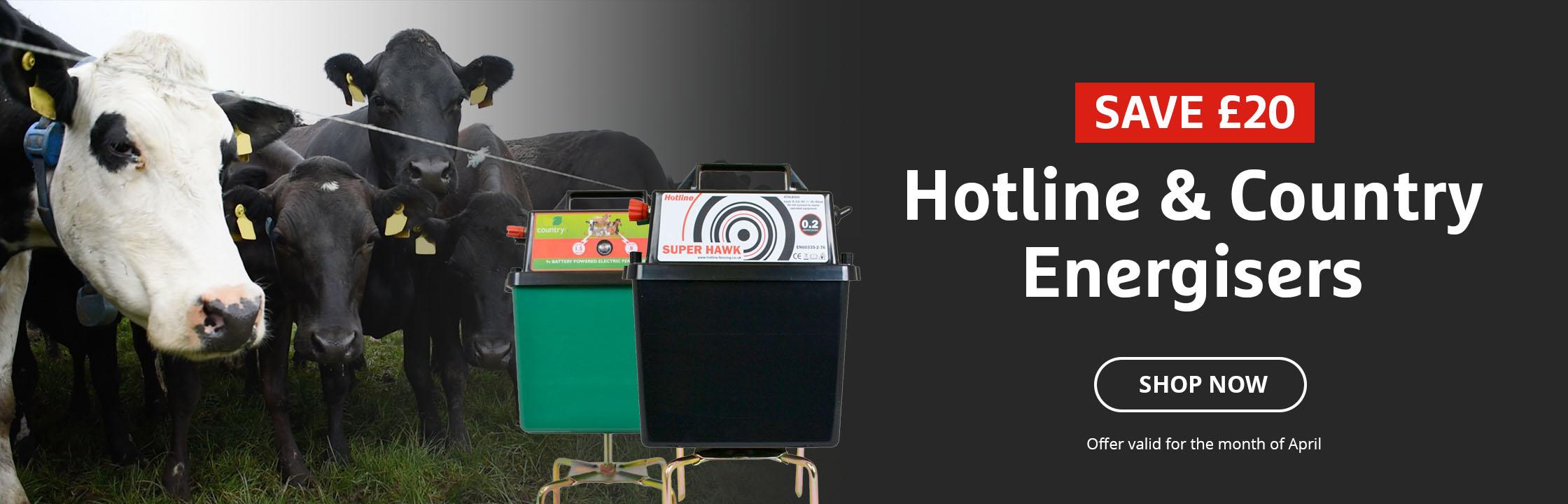 £20 OFF Electric Fencers