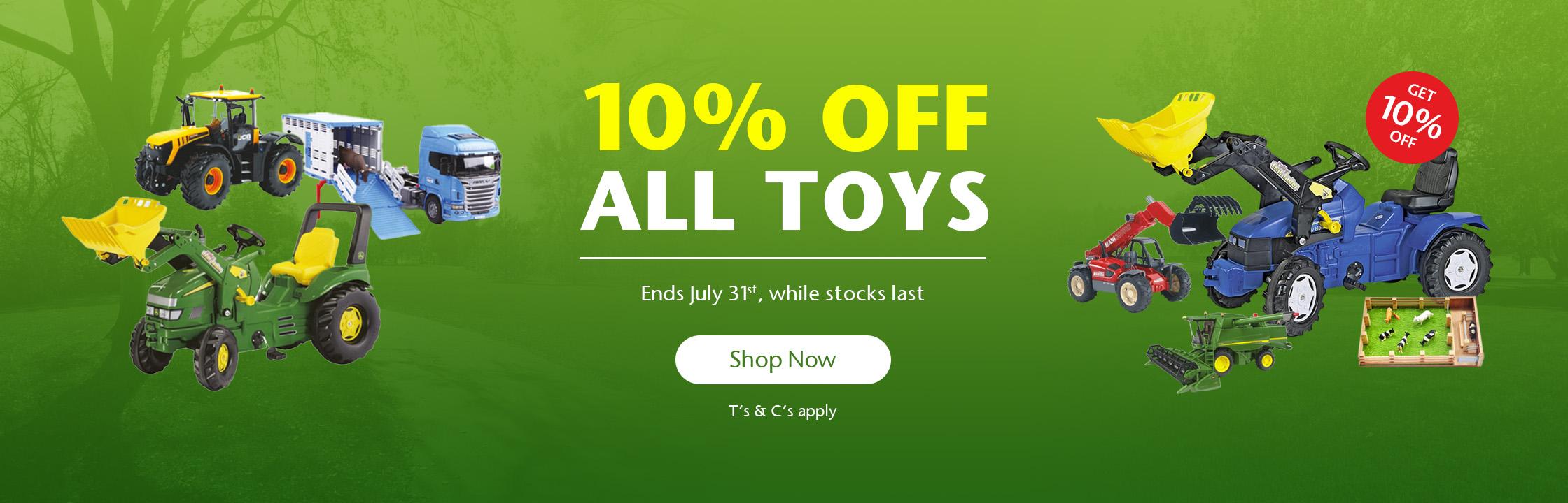 10% OFF Toys 