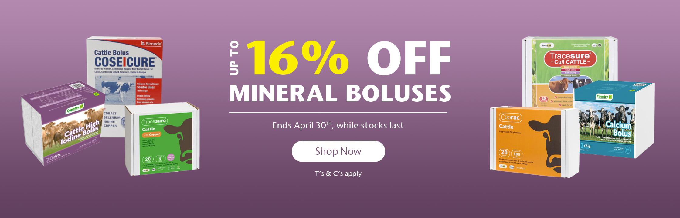 Up to 16% OFF Selected Boluses