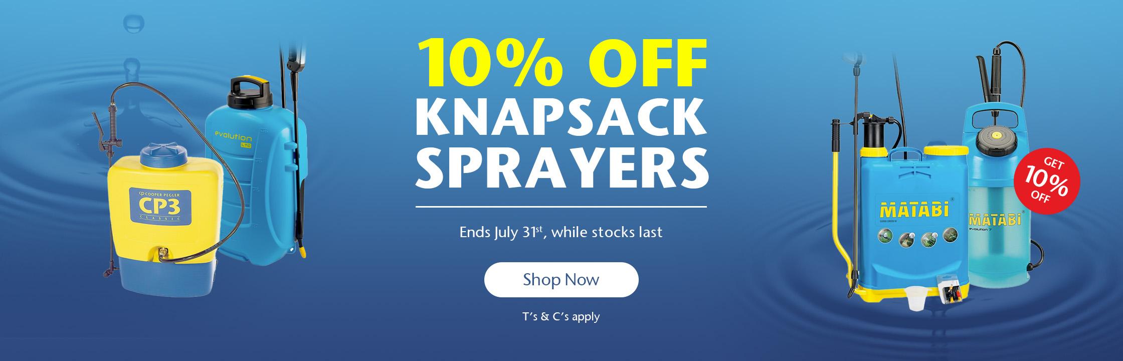 10% OFF Knapsack Sprayers