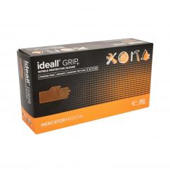 Mercator Medical Ideall Grip Orange Nitrile Gloves image