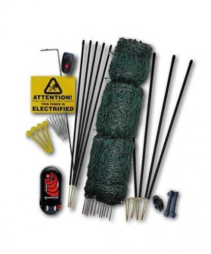  Hotline Deluxe Poultry Netting Kit With Gemini Energiser & Hotgate 