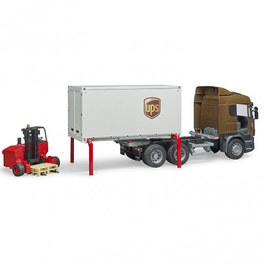  Bruder 3581 Scania R Series with Container & Forklift