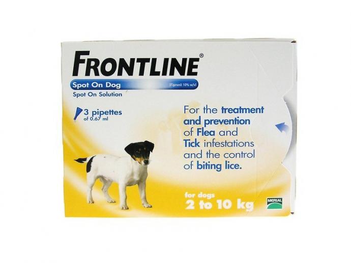 Buy Frontline Spot On Small Dog 2 - 10Kg 3pk from Fane Valley Stores ...