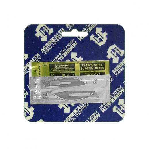  Sterile Scalpel Blades No.24 