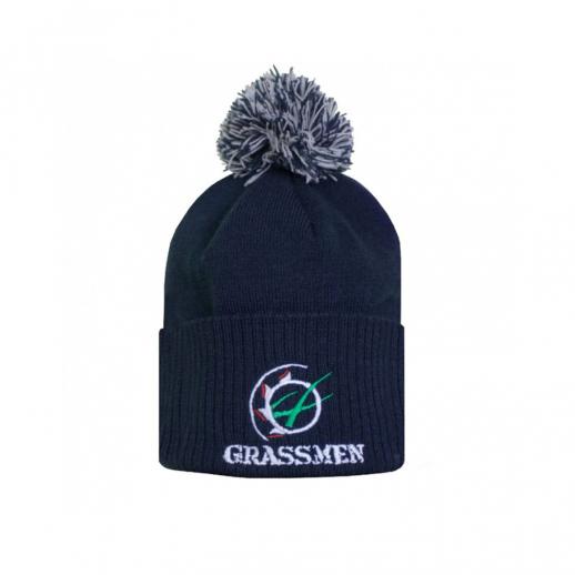  Grassmen Bobble Hat Navy
