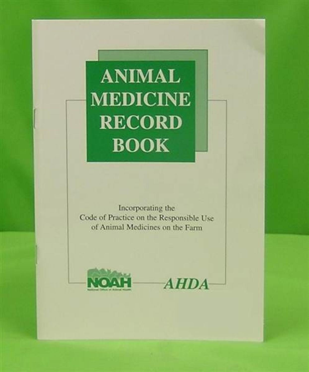 Buy Animal Medicine Record Book from Fane Valley Stores Agricultural