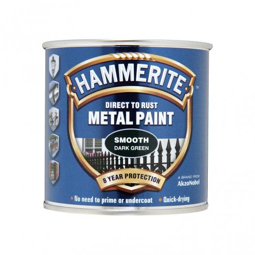  Hammerite Metal Paint Smooth Dark Green 
