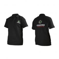 Grassmen Kids Black Polo T-Shirt  image