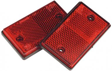 Sealey TB24 Red Reflective Oblong 2PK image