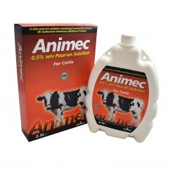Animec 0.5% w/v Pour On Solution for Cattle  image