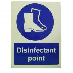 Disinfectant Point Corriboard Sign - 500mm x 375mm image