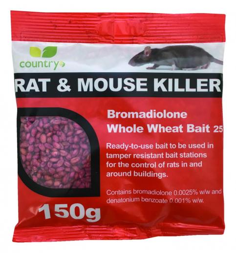  Country Bromadiolone Whole Wheat Rat Bait 150g
