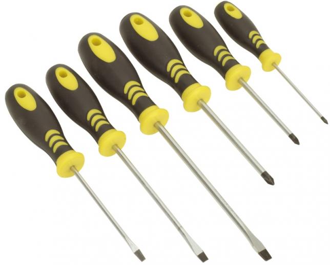  Siegen Softgrip Screwdriver Set 6pc 