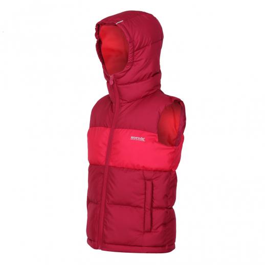  Regatta ZRKB Lofthouse Kids Hooded Bodywarmer Berry Pink