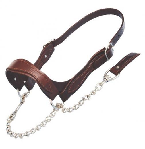  Sullivan's Classic Brown Leather Flat Strap Halter 