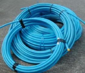 MDPE Blue Plastic Water Pipe 25mm x 100m image