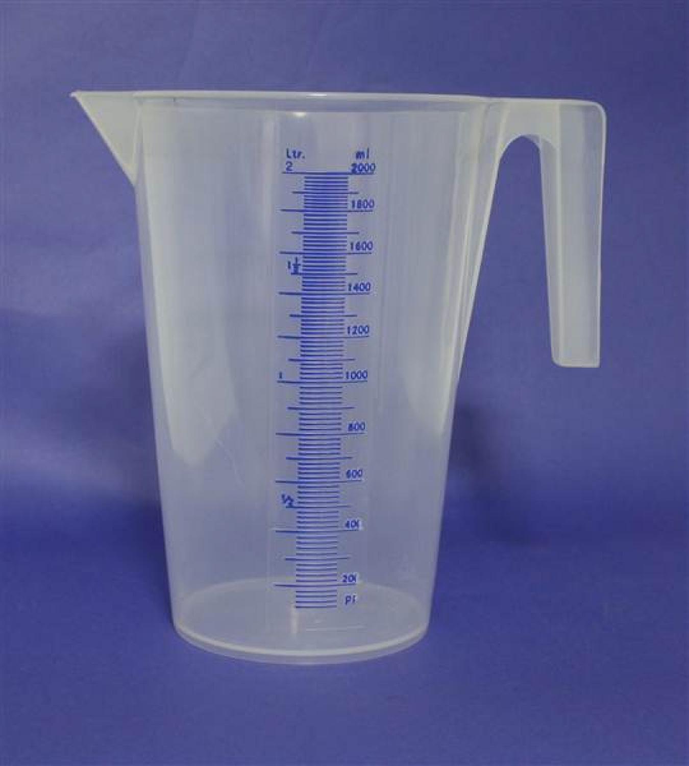 Buy Graduated Clear Plastic Measuring Jug 2L from Fane Valley Stores Agricultural Supplies