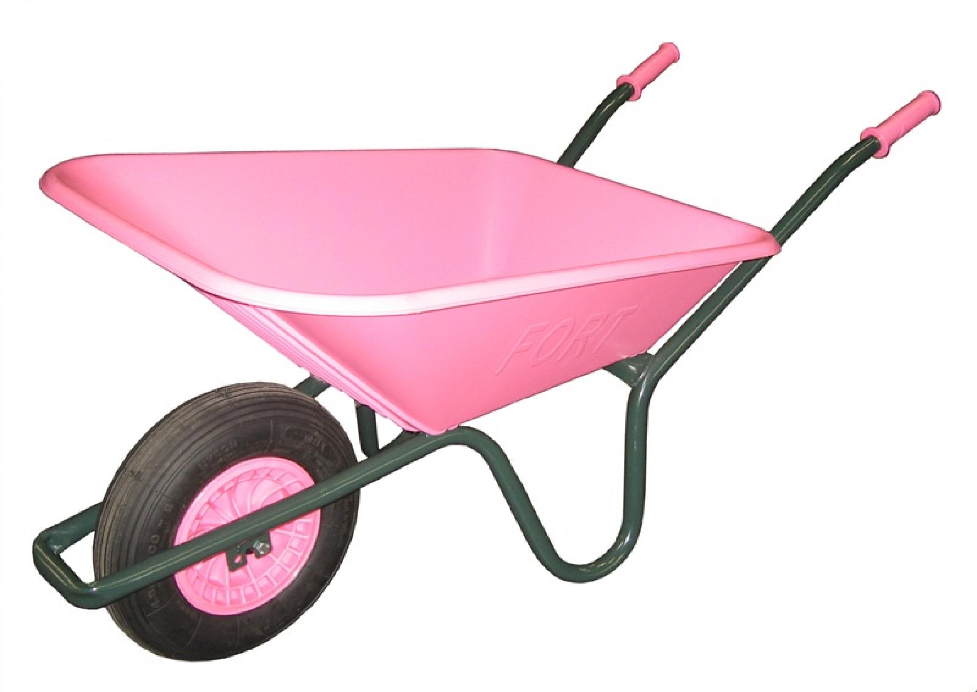 PINK Replacement Wheelbarrow Plastic Body Barrow 110 Litre NO HOLES Made In UK 