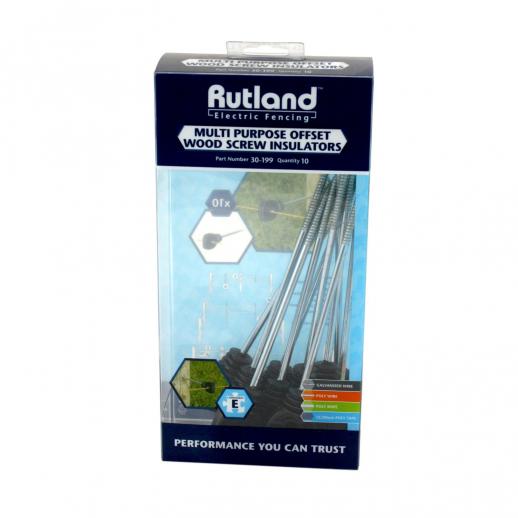  Rutland Multi Purpose Offset Wood Screw Insulators 
