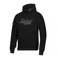 Snickers 2880 Logo Full Zip Black Hoodie  image