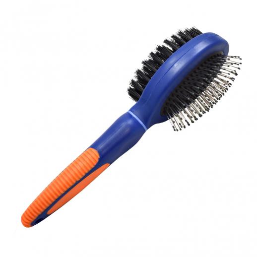  Double Sided Plastic Dog Brush Large