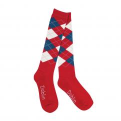 Dublin Argyle Socks Red/Navy/White image