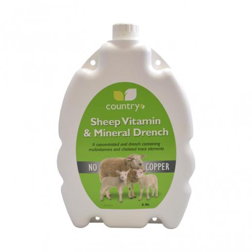  Country Sheep Vitamin & Mineral Drench No Copper 2.5L