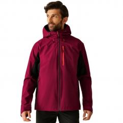 Regatta Birchdale II Mens Jacket Black / Maroon image