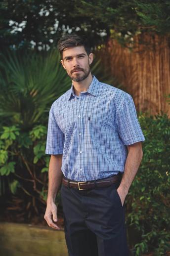  Champion Poole Short Sleeve Shirt Blue