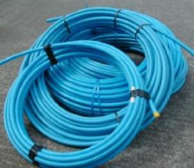MDPE Blue Plastic Water Pipe 25mm x 150m image
