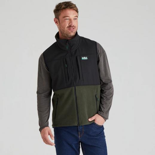 Ridgeline Hybrid Mens Gilet Deep Forest/Black S