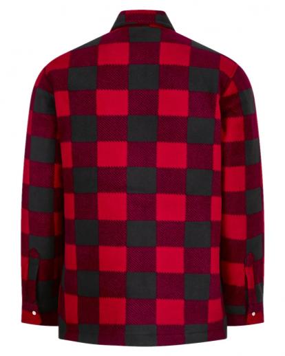  Champion Kinross Long Sleeve Quilted Fleece Shirt Red S