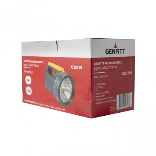  Genfitt G20319 Rechargable LED Classic Torch