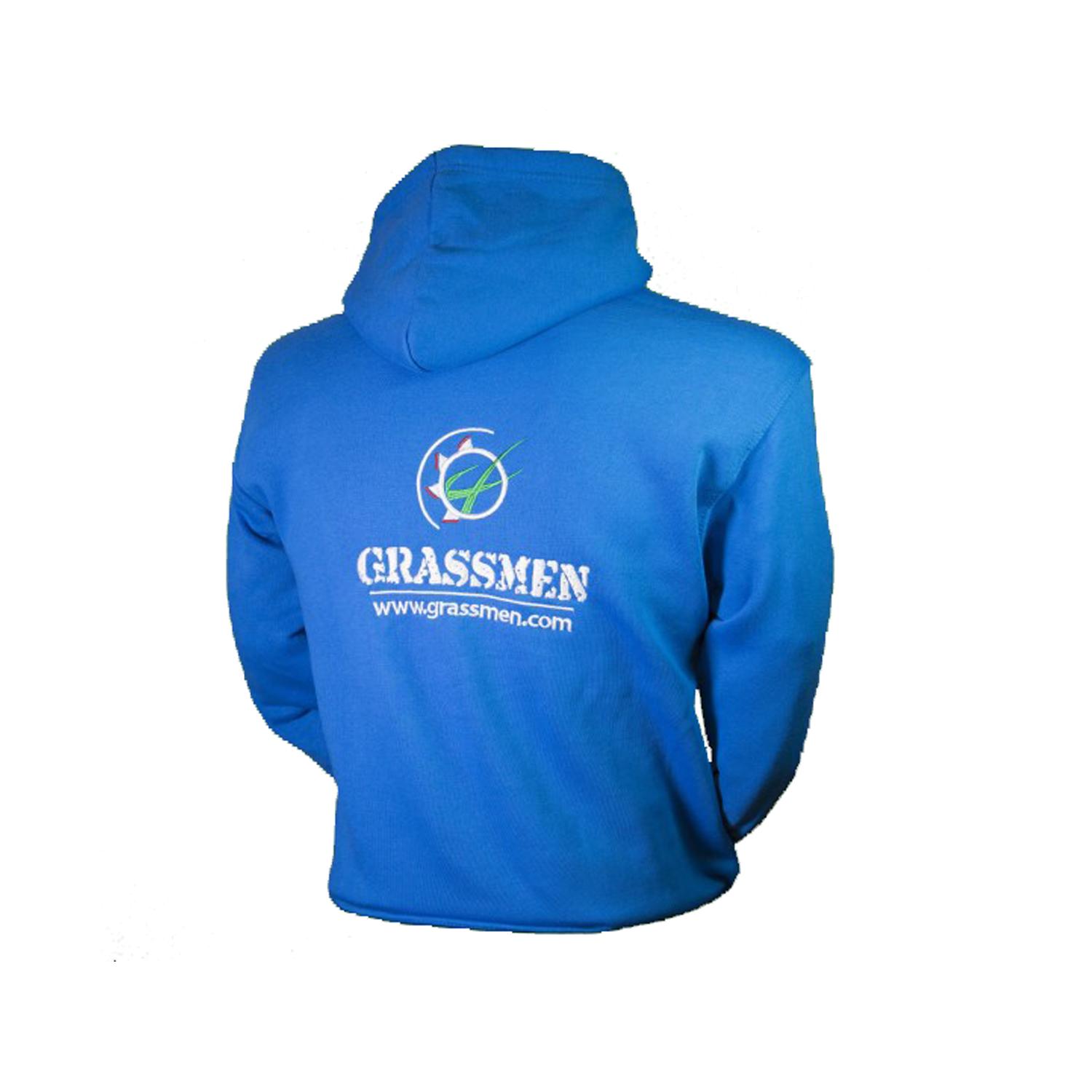 Buy Grassmen Kids Blue Hoodie Age 7-8 from Fane Valley Stores ...