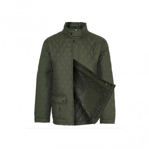  Champion Padstow Mens Diamond Quilted Jacket in Olive 