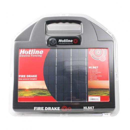  Hotline Fire Drake Solar Powered Electric Fencer 67