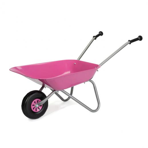  Rolly 27480 Pink Metal Wheelbarrow