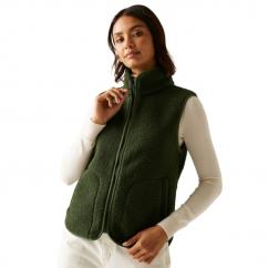 Regatta Frankie Borg Ladies Full Zip Gilet Dark Khaki image