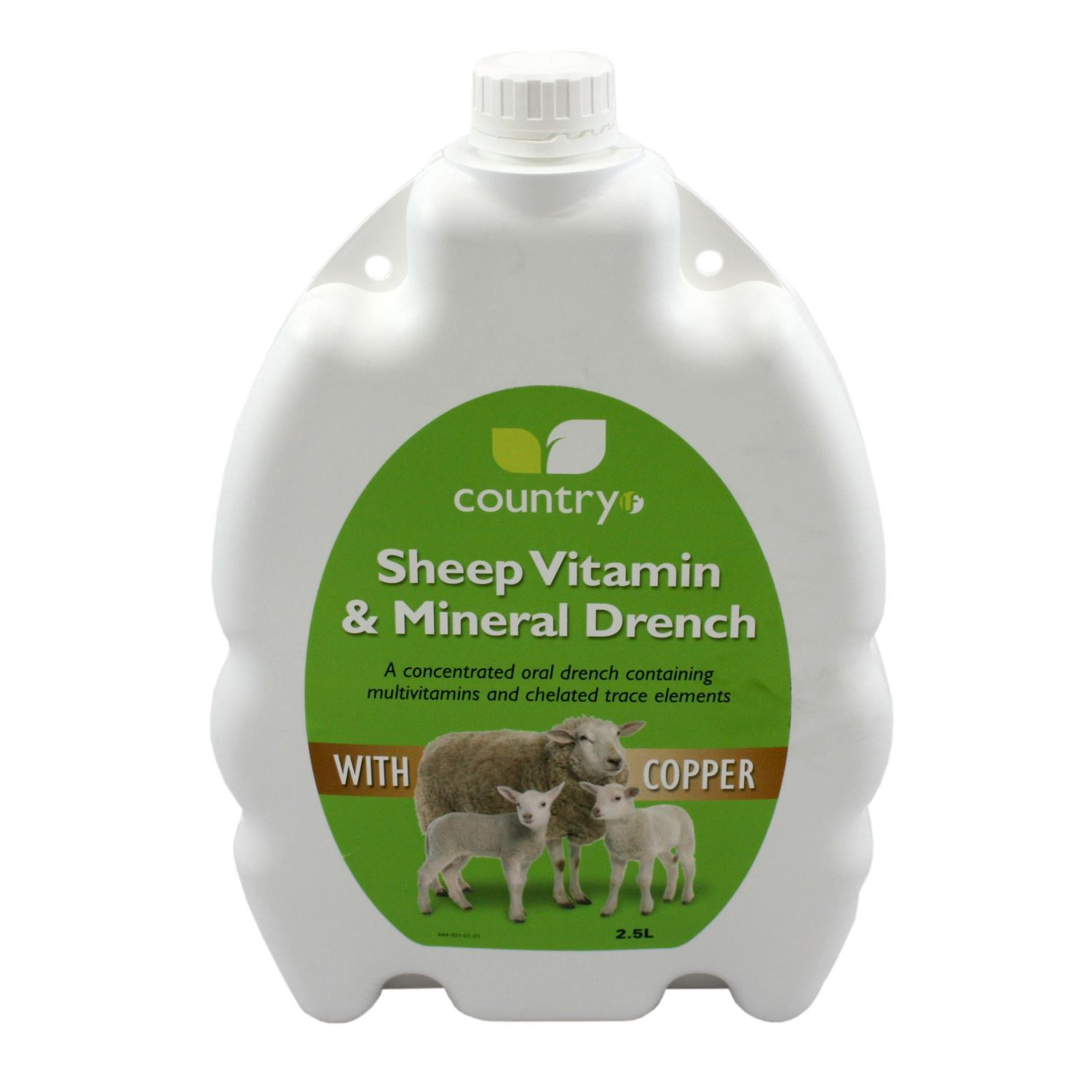 Buy Country Sheep Vitamin & Mineral Drench With Copper 2.5L from Fane