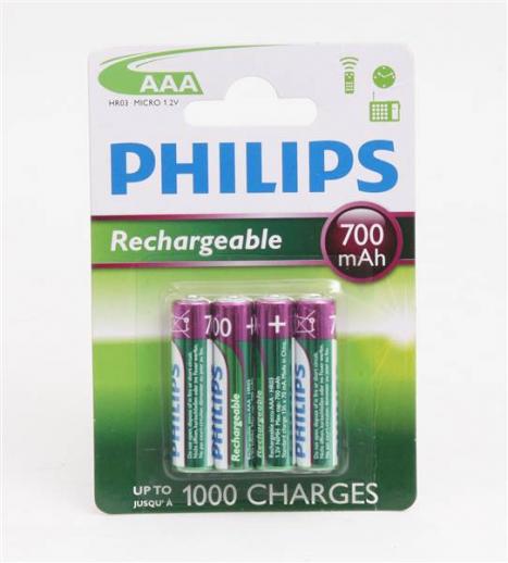  AAA Rechargeable Batteries 4 Pack 
