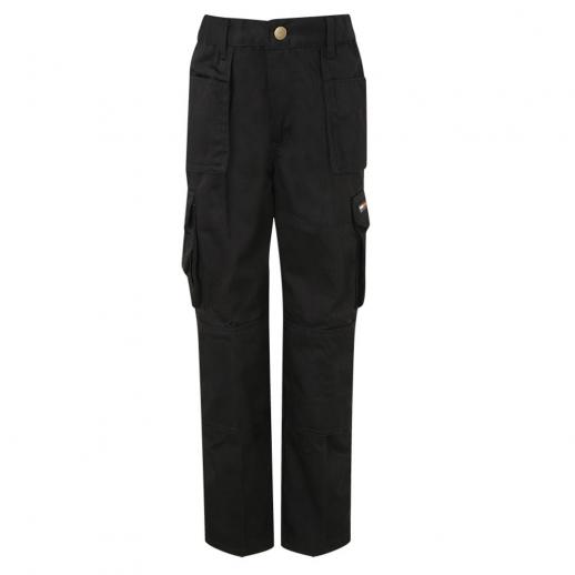  Junior Tuff Stuff Work Trousers Black 