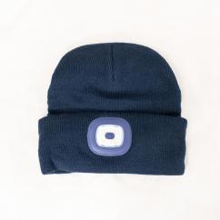 Portwest USB Rechargeable LED Beanie Hat Navy image