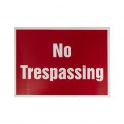 No Trespassing Corriboard Sign - 50cm x 38cm image