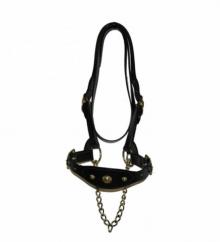 Showtime Traditional English Made Leather Halter in Brown  image