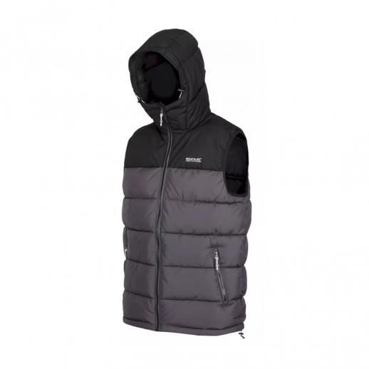  Regatta RMB119 Nevado Mens Hooded Jacket Grey/Black