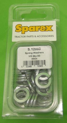  Sparex 12080 Spring Washers Pack 3/8"