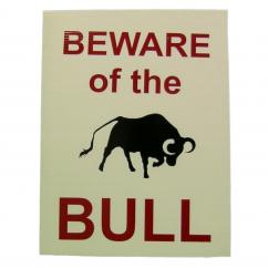 Beware Of The Bull Corriboard Sign - 500mm x 375mm image